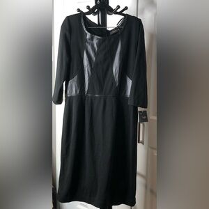 Just Taylor Long Sleeve Black Dress, Size 14